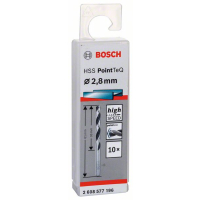 BOSCH Spirálový vrták HSS PointTeQ 2,8 mm, 10 ks 2608577196