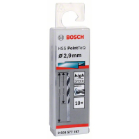 BOSCH Spirálový vrták HSS PointTeQ 2,9 mm, 10 ks 2608577197