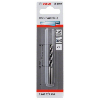 BOSCH Spirálový vrták HSS PointTeQ 3,0 mm, 2 ks 2608577158
