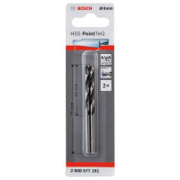 BOSCH Spirálový vrták HSS PointTeQ 4,0 mm, 2 ks, 2608577161