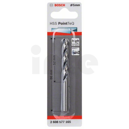 BOSCH Spirálový vrták HSS PointTeQ 5,0 mm 2608577165