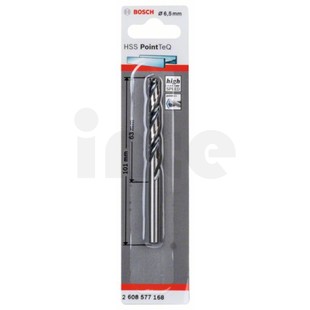 BOSCH Spirálový vrták HSS PointTeQ 6,5 mm 2608577168