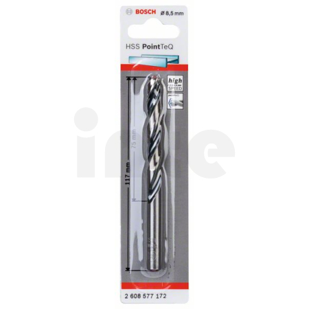 BOSCH Spirálový vrták HSS PointTeQ 8,5 mm 2608577172