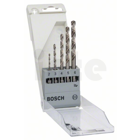 BOSCH Sada spirálových vrtáků do kovu HSS-G, DIN 338 2–6 mm, 5 kusů 2608595517
