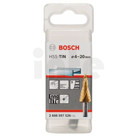 BOSCH Stupňovité vrtáky HSS-TiN 2608597526