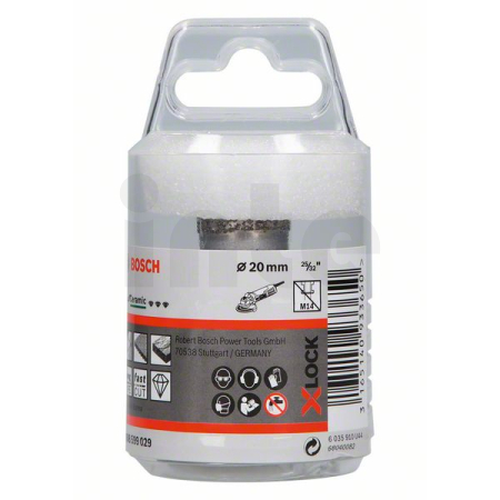 BOSCH Diamantový vrták Dry Speed Best for Ceramic systému X-LOCK, 20×35 2608599029