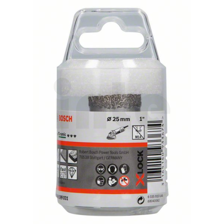 BOSCH Diamantový vrták Dry Speed Best for Ceramic systému X-LOCK, 25×35 2608599031