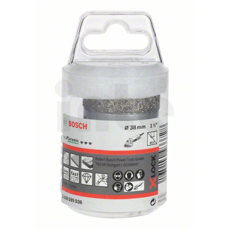 BOSCH Diamantový vrták Dry Speed Best for Ceramic systému X-LOCK, 38×35 2608599036