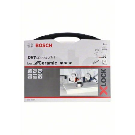 BOSCH Sada diamantových vrtáků DrySpeed systému X-LOCK 20/25/35/51/68 mm 2608599037