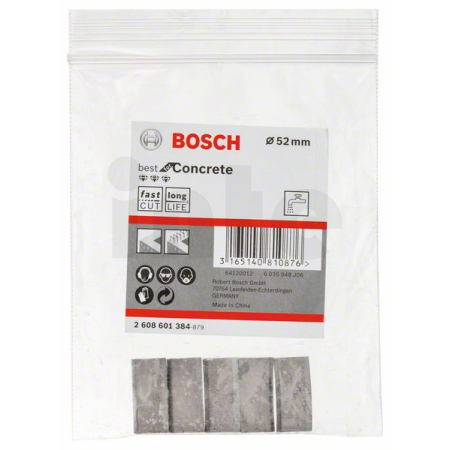 BOSCH Segmenty pro diamantové vrtací korunky 1 1/4" UNC Best for Concrete 2608601384