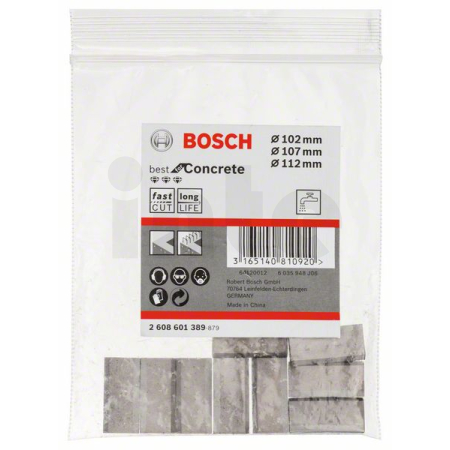 BOSCH Segmenty pro diamantové vrtací korunky 1 1/4" UNC Best for Concrete 2608601389