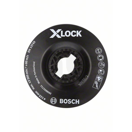 BOSCH Opěrný talíř systému X-LOCK, 115 mm, jemný 2608601711