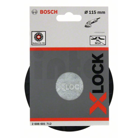 BOSCH Opěrný talíř systému X-LOCK, 115 mm, střední 2608601712
