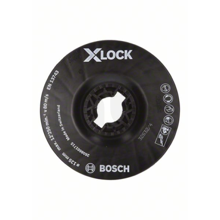 BOSCH Opěrný talíř systému X-LOCK, 125 mm, střední 2608601715