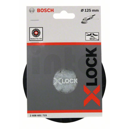 BOSCH Opěrný talíř systému X-LOCK, 125 mm, střední 2608601715