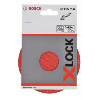 BOSCH Opěrný talíř systému X-LOCK s upínacím systémem se suchým zipem, 115 mm 2608601721