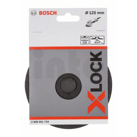 BOSCH Opěrný talíř SCM systému X-LOCK se středovým hřebem, 125 mm 2608601724