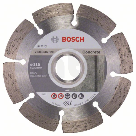 BOSCH Diamantový dělicí kotouč Standard for Concrete 2608602196