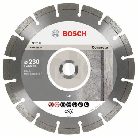 BOSCH Diamantový dělicí kotouč Standard for Concrete, 10 ks 2608603243