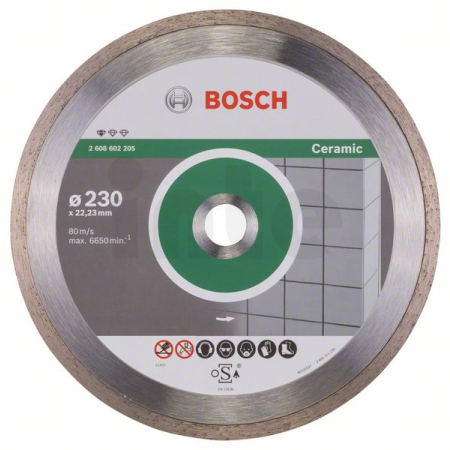 BOSCH Diamantový dělicí kotouč Standard for Ceramic 2608602205