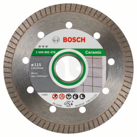 BOSCH Diamantový dělicí kotouč Best for Ceramic Extra-Clean Turbo 2608602478