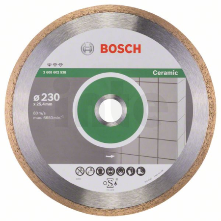 BOSCH Diamantový dělicí kotouč Standard for Ceramic 2608602538