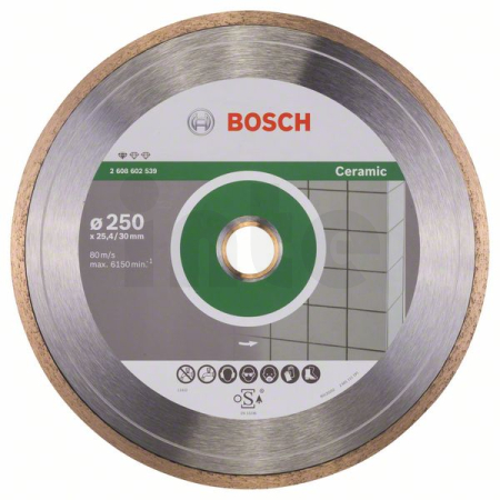 BOSCH Diamantový dělicí kotouč Standard for Ceramic 2608602539