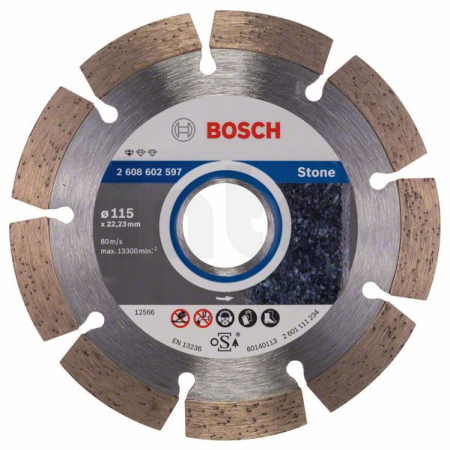 BOSCH Diamantový dělicí kotouč Standard for Stone 2608602597
