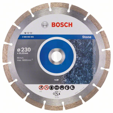 BOSCH Diamantový dělicí kotouč Standard for Stone 2608602601