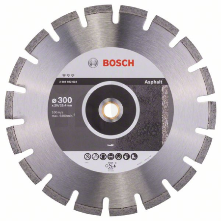 BOSCH Diamantový dělicí kotouč Standard for Asphalt 2608602624