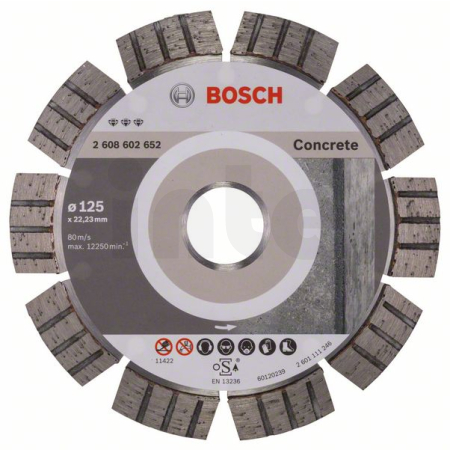 BOSCH Diamantový dělicí kotouč Best for Concrete 2608602652