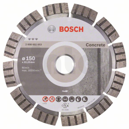 BOSCH Diamantový dělicí kotouč Best for Concrete 2608602653