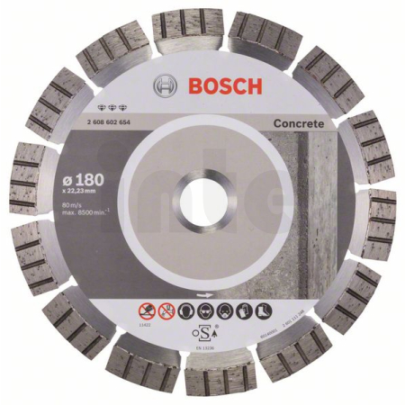 BOSCH Diamantový dělicí kotouč Best for Concrete 2608602654