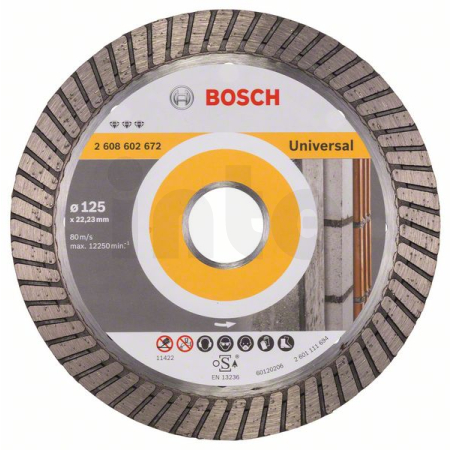 BOSCH Diamantový dělicí kotouč Best for Universal Turbo 2608602672