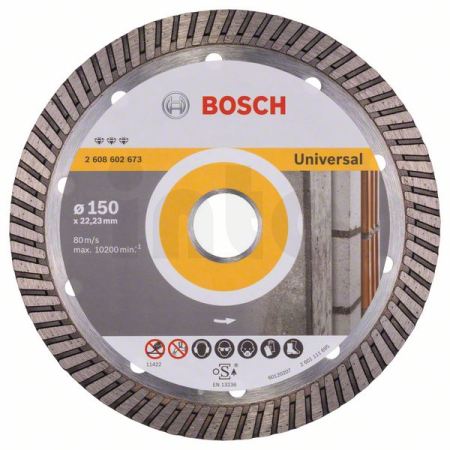 BOSCH Diamantový dělicí kotouč Best for Universal Turbo 2608602673