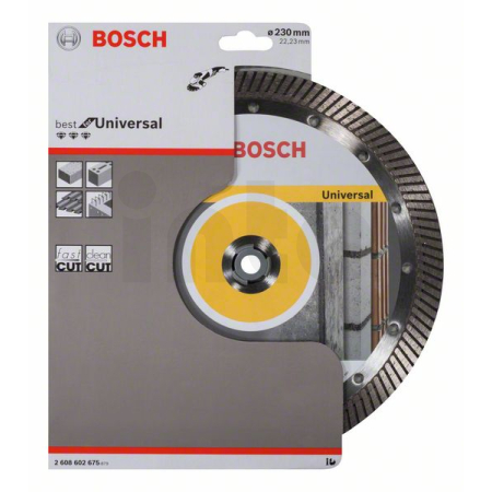 BOSCH Diamantový dělicí kotouč Best for Universal Turbo 2608602675