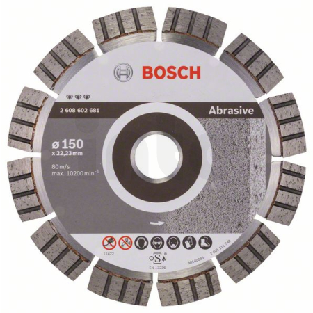 BOSCH Diamantový dělicí kotouč Best for Abrasive 2608602681