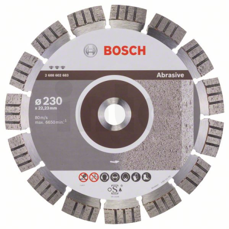 BOSCH Diamantový dělicí kotouč Best for Abrasive 2608602683