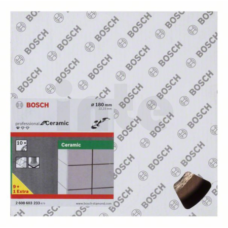 BOSCH Diamantový dělicí kotouč Standard for Ceramic, 10 ks 2608603233