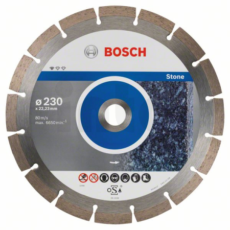 BOSCH Diamantový dělicí kotouč Standard for Stone, 10 ks 2608603238