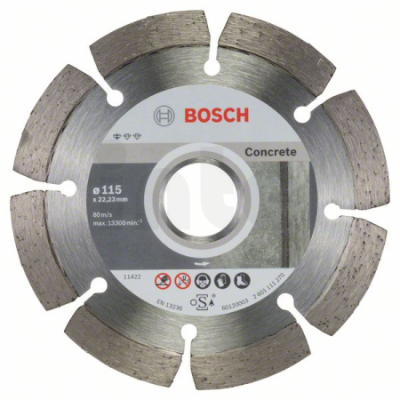 BOSCH Diamantový dělicí kotouč Standard for Concrete, 10 ks 2608603239