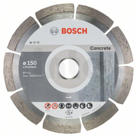 BOSCH Diamantový dělicí kotouč Standard for Concrete, 10 ks 2608603241