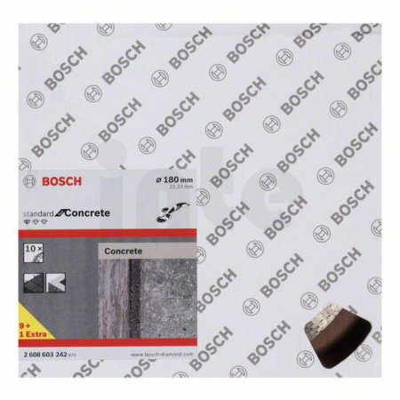 BOSCH Diamantový dělicí kotouč Standard for Concrete, 10 ks 2608603242