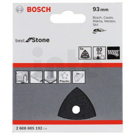 BOSCH Brusný papír F355, balení 5 ks 2608605192