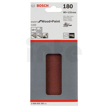 BOSCH Brusný papír C430, balení 10 ks 2608605282