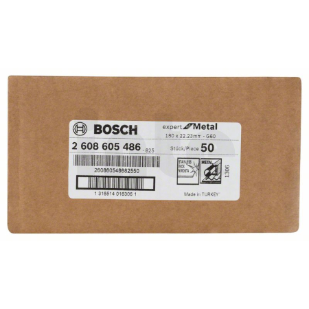 BOSCH Fíbrový brusný kotouč R444, Expert for Metal 2608605486