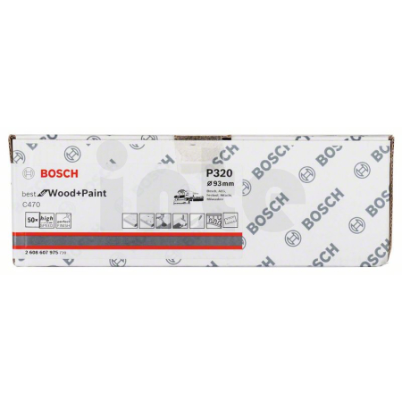 BOSCH Brusný papír C470, balení 50 ks 2608607975