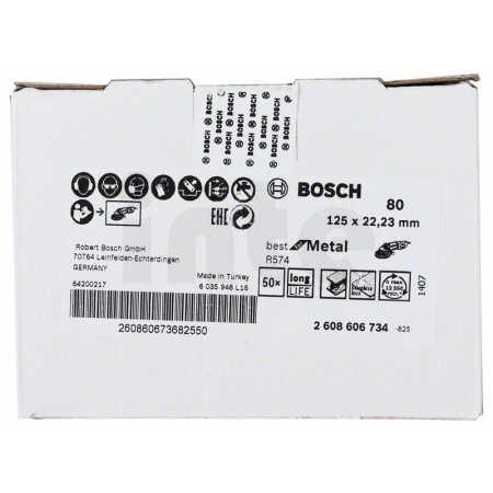BOSCH Fíbrový brusný kotouč R574, Best for Metal 2608606734