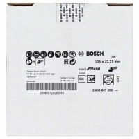 BOSCH Fíbrový brusný kotouč R444, Expert for Metal 2608607250