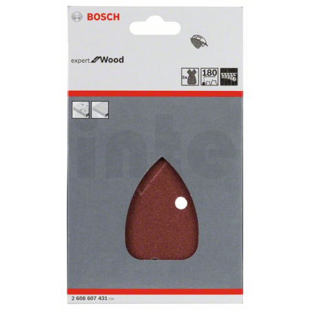 BOSCH 5dílná sada brusných papírů C430 2608607431